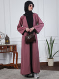2 Piece Shrug Set Abaya with Black Hijab For Women