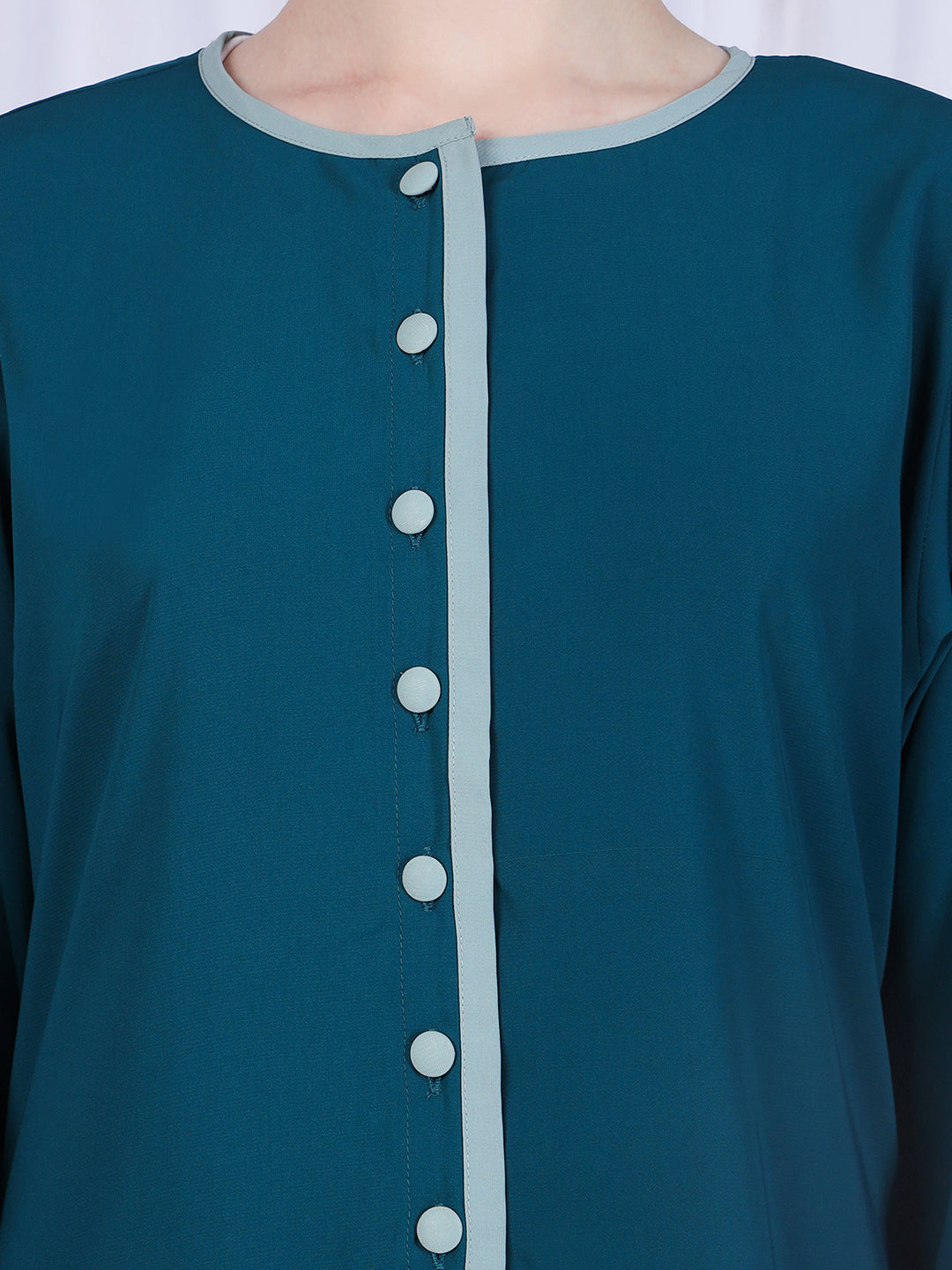 Nabia  Solid  Abaya For Women with Georgette Scarf
