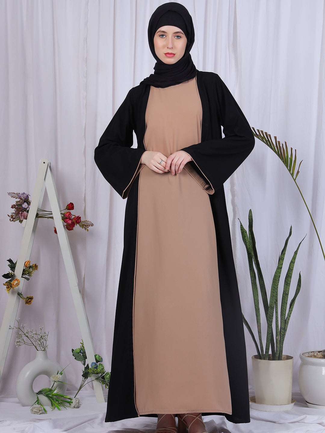 2 Piece Shrug Set For Women with Black Hijab