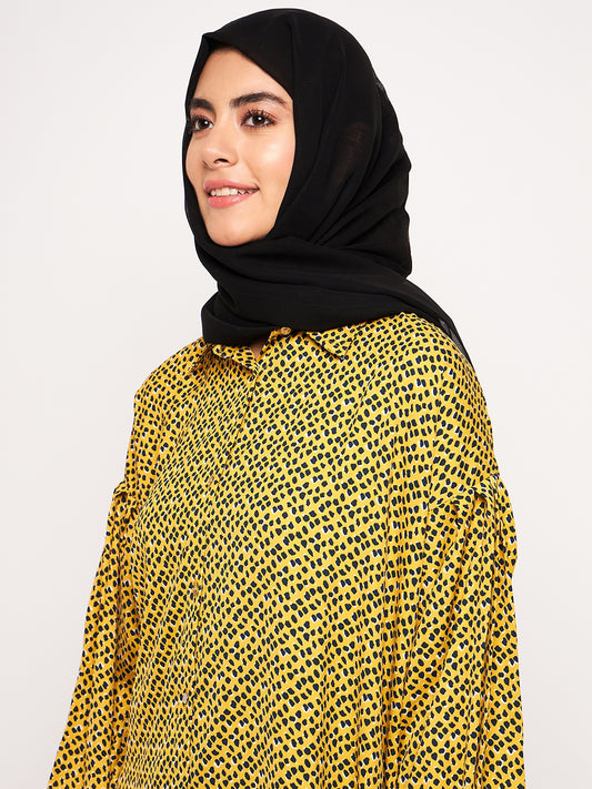 Nabia Black Solid Scarf