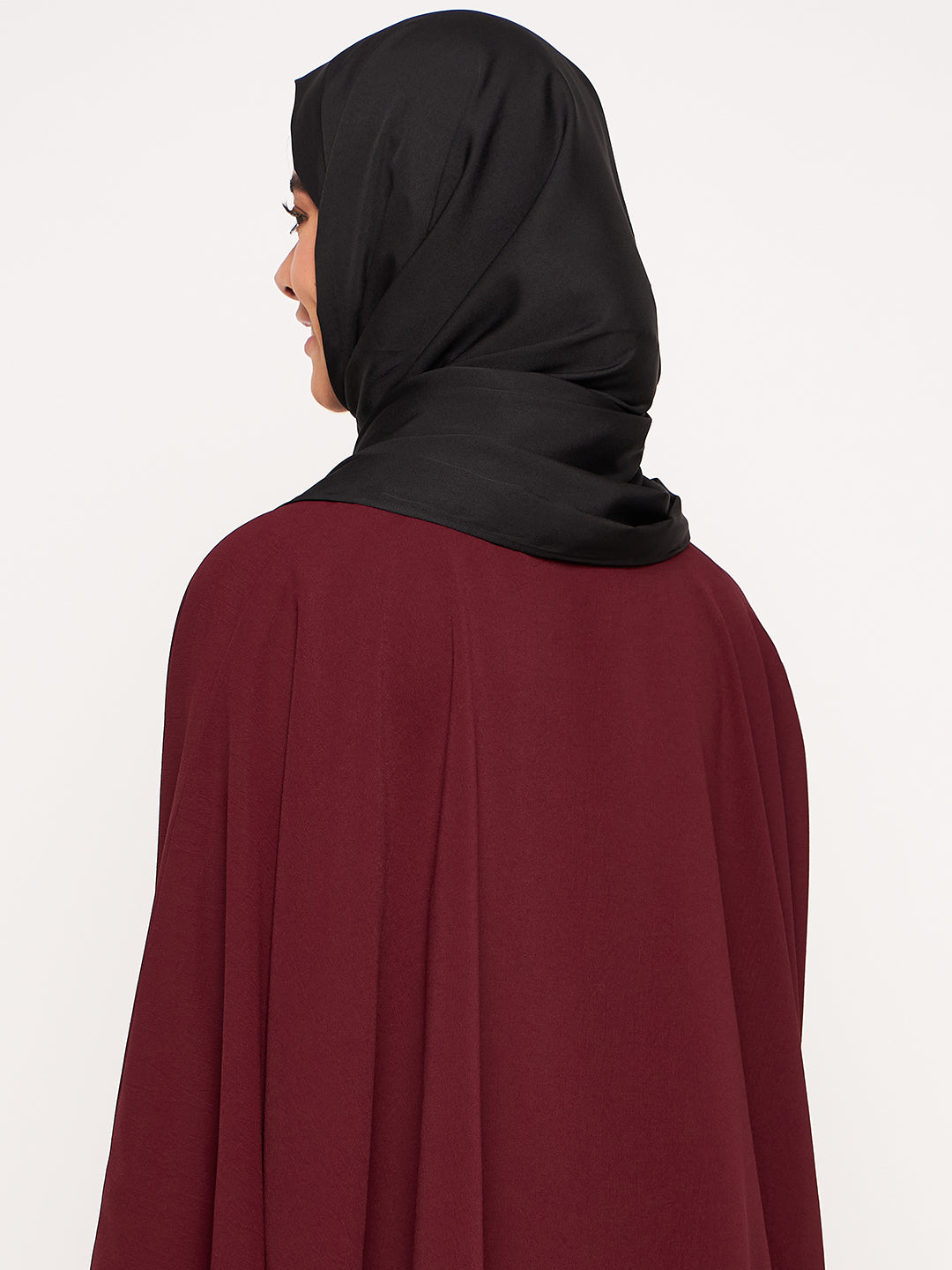 Nabia Black Solid Scarf for Women