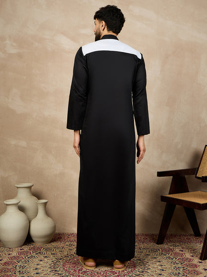 Nabia Black Mens's Thobe/Jubba