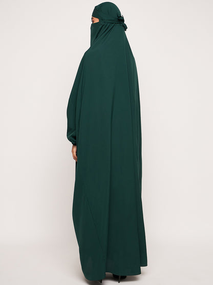 Nabia  Free Size Adjustable Nosepiece Jilbab Abaya for Girls and Women