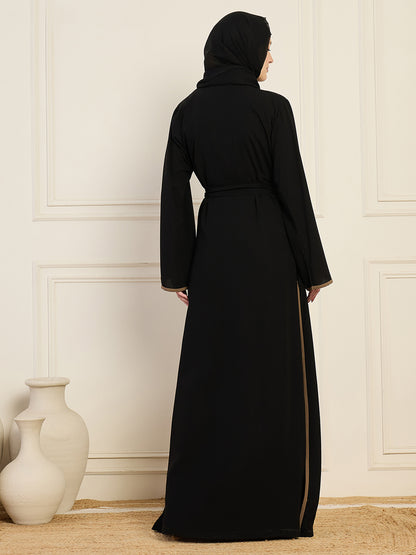 2 Piece Shrug Set with Matching Black Hijab
