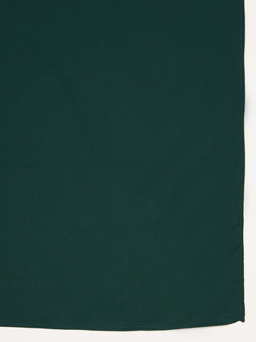 Nabia Bottle Green Solid Ragular Use Women’s Scarf