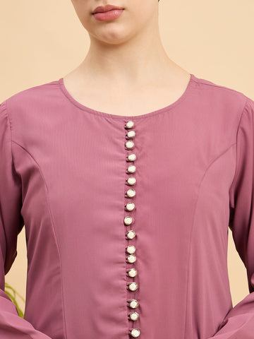 Modest Pink Abaya Burqa for Women with Matching Hijab