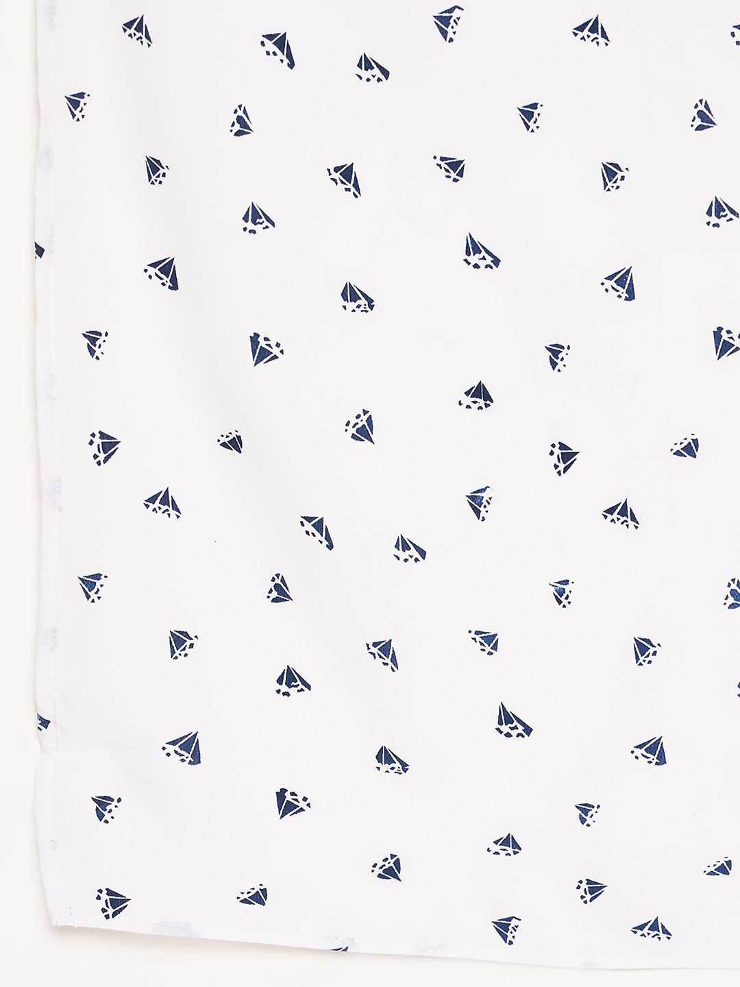 Nabia White Printed Scarf