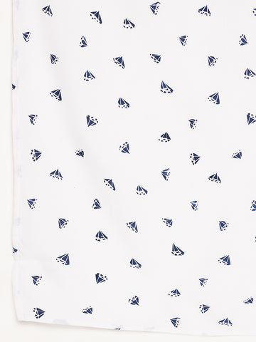 Nabia White Printed Ragular Use Women’s Scarf