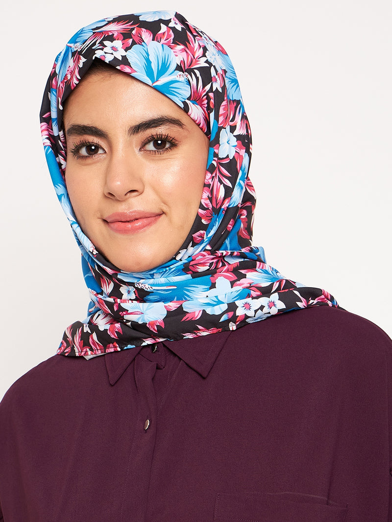 Nabia Purple Solid Puffed Sleeves Co-ord Set for Women
