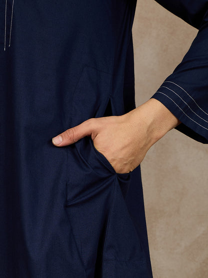 Nabia Blue Jubba/Thobe For Men