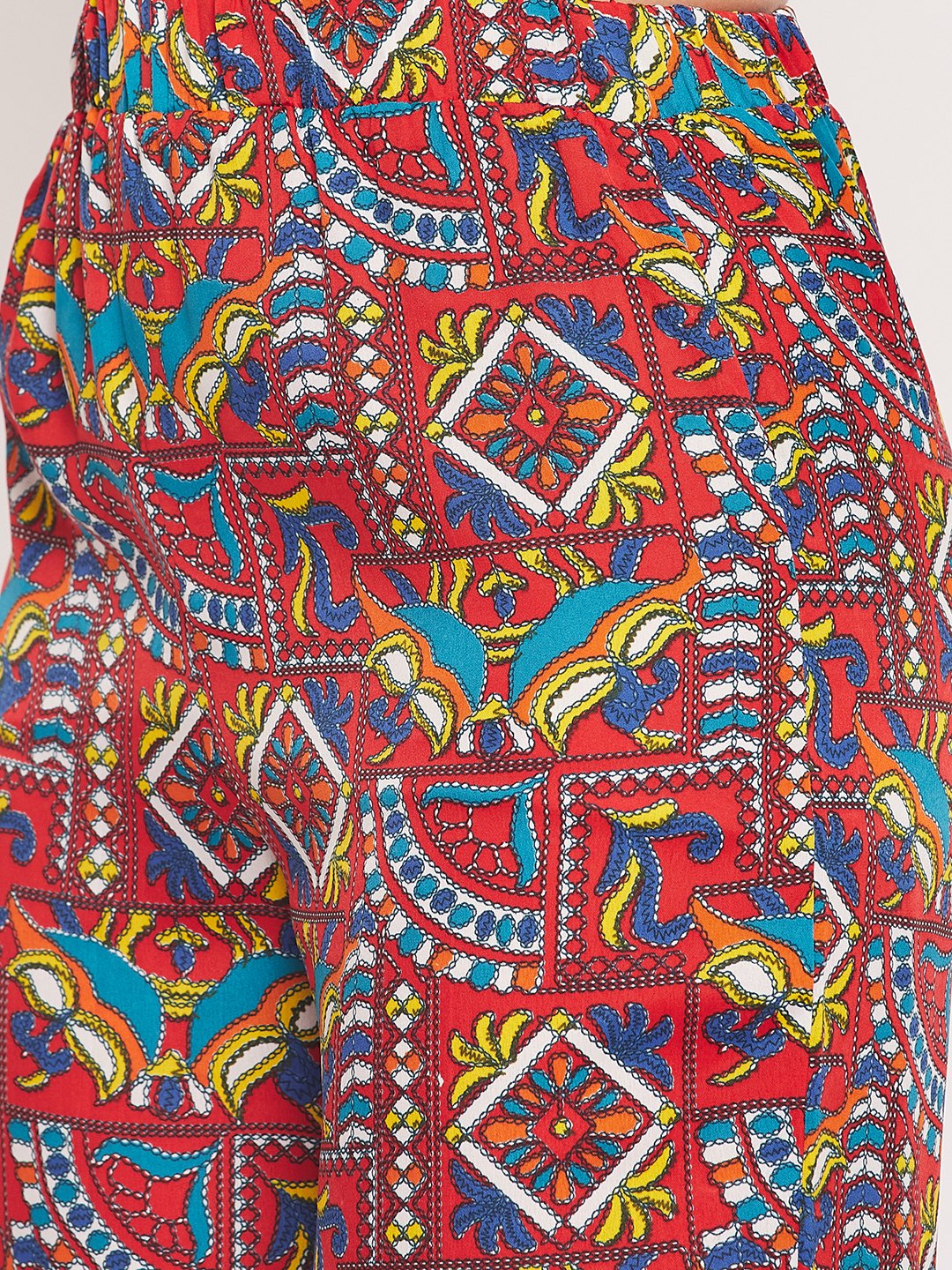 Nabia Women Red & Yellow Printed Co-Ord Set