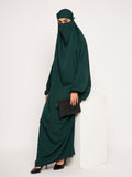 Nabia  Free Size Adjustable Nosepiece Jilbab Abaya for Girls and Women
