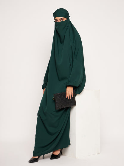Nabia  Free Size Adjustable Nosepiece Jilbab Abaya for Girls and Women