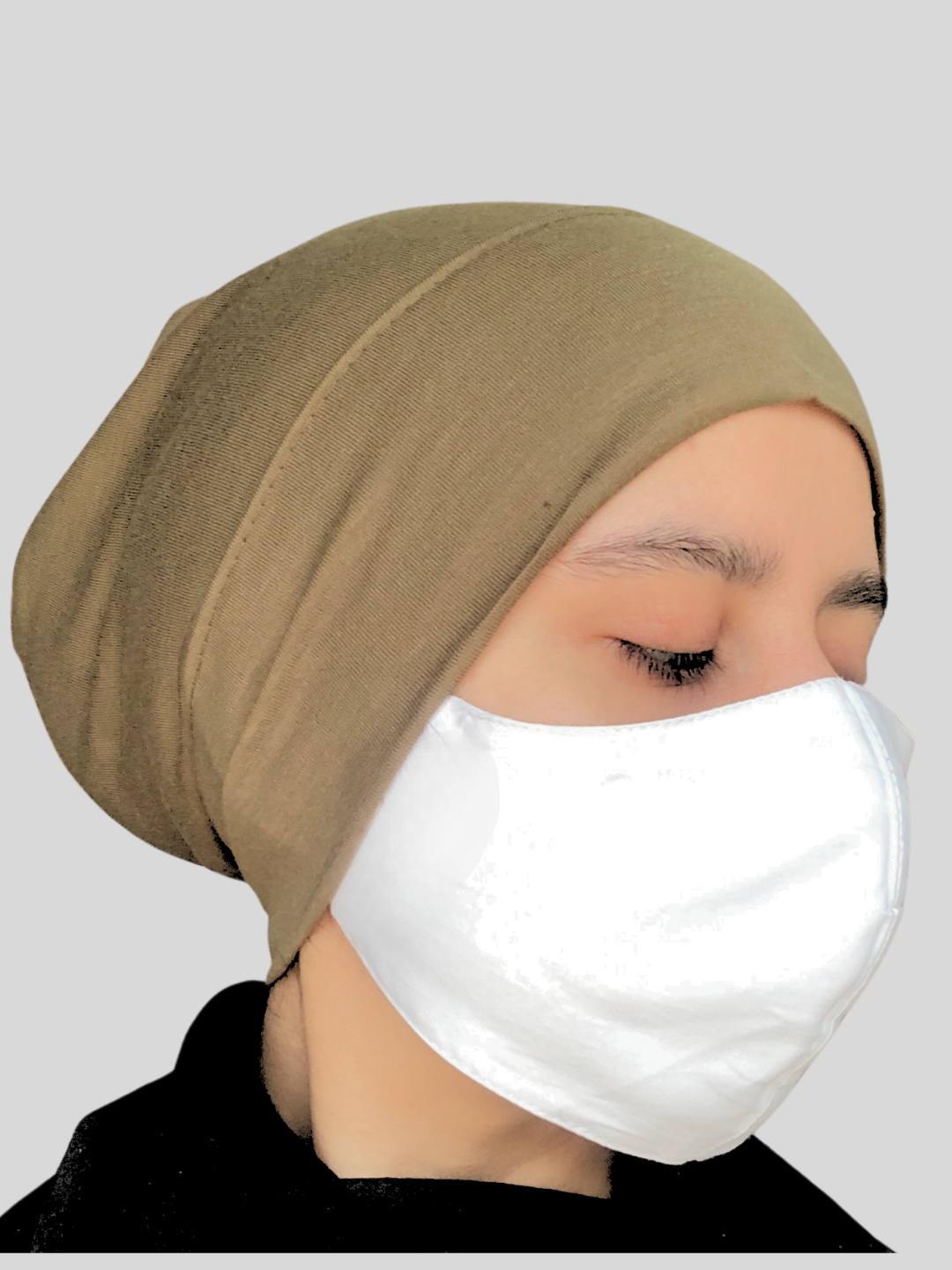 Nabia Oat (Khaki) Hijab Cap