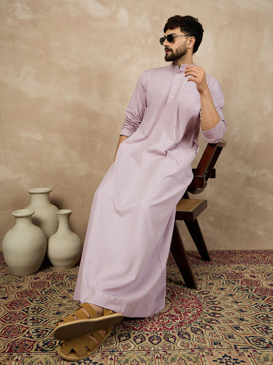 Nabia Mandarin Collar Long Sleeves Jubba/Thobe