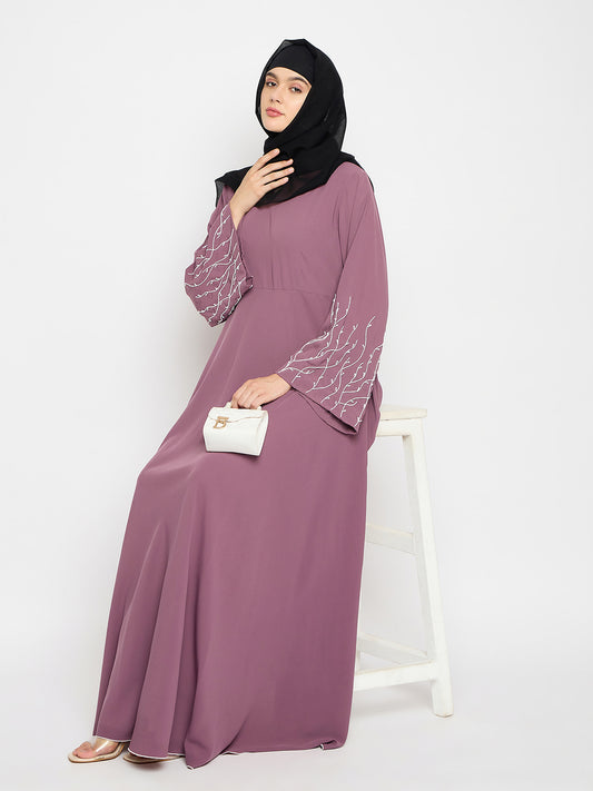 Handwork Luxury Abaya for women with Black Hijab
