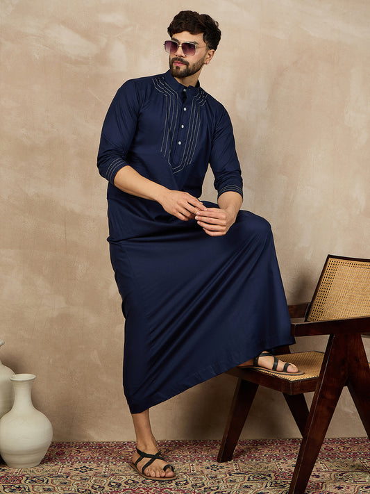 Nabia Blue Jubba/Thobe For Men