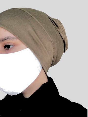 Nabia Oat (Khaki) Hijab Cap