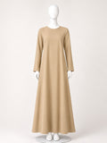 Beige Solid Full Sleeves Inner Layering for Women