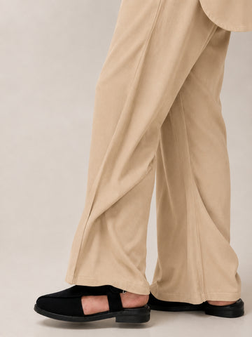 Men’s Solid Beige Farsi Pants