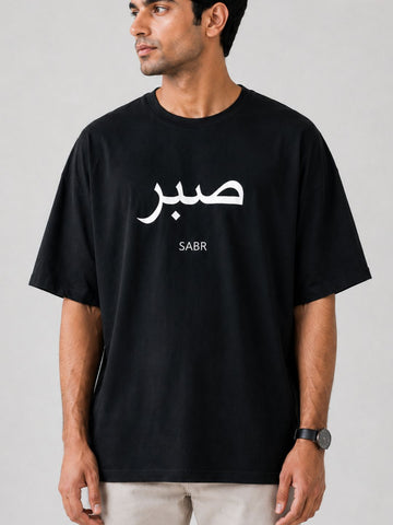 Black SABR Oversized Men’s T-Shirt