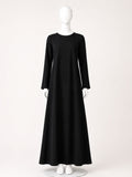 Black Solid Full Sleeves Inner Layering for Women