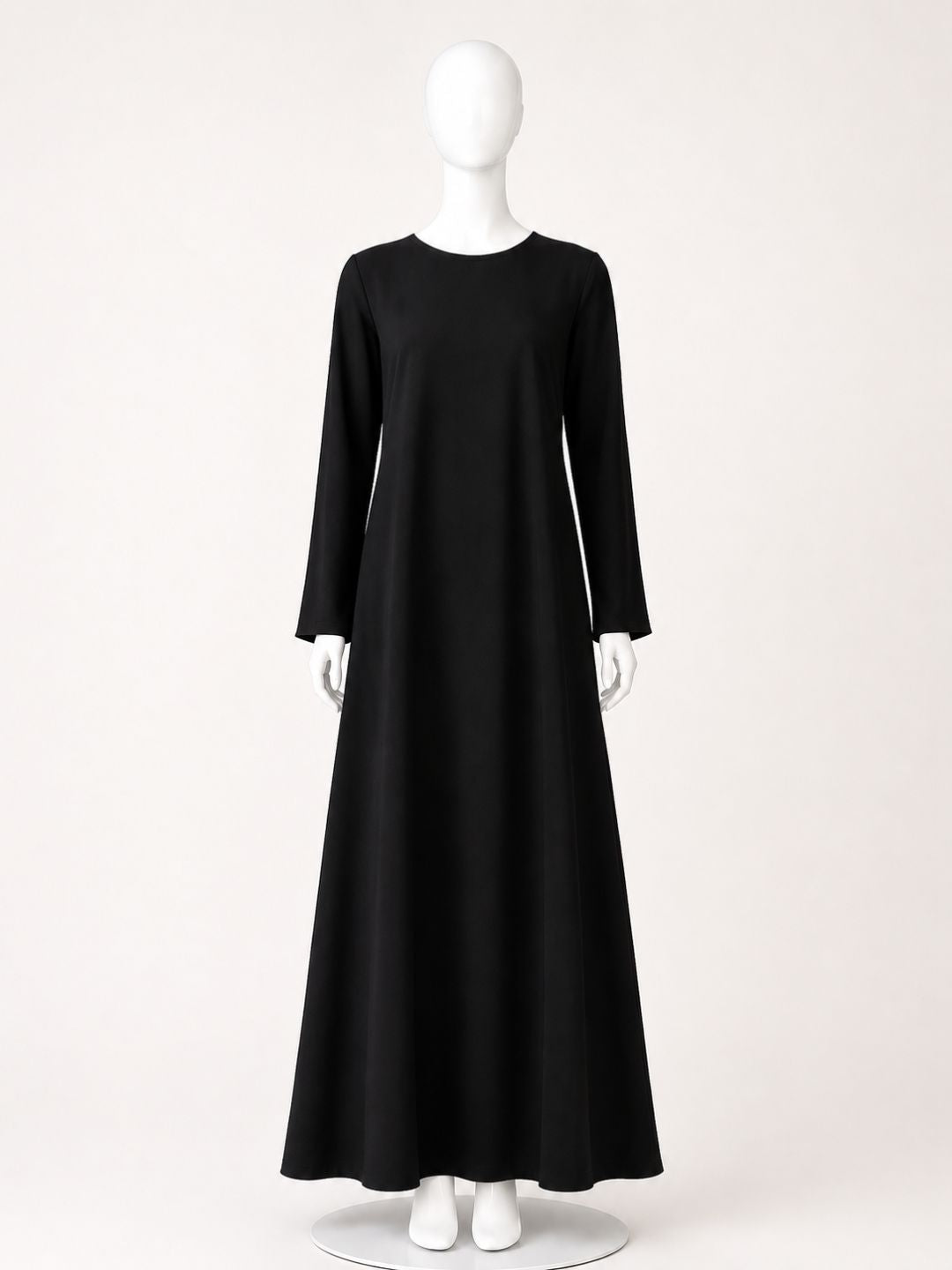 Black Solid Full Sleeves Inner Layering for Women