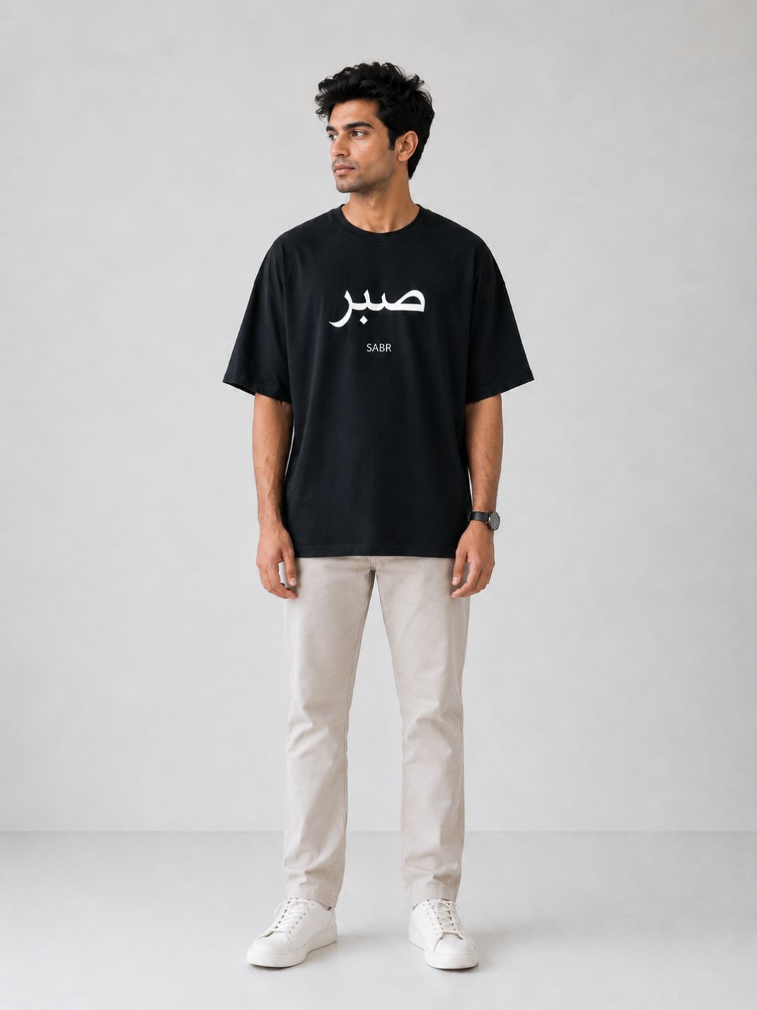 Black SABR Oversized Men’s T-Shirt