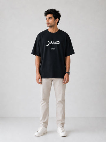 Black SABR Oversized Men’s T-Shirt