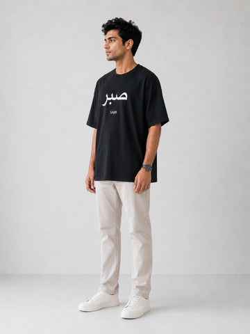 Black SABR Oversized Men’s T-Shirt