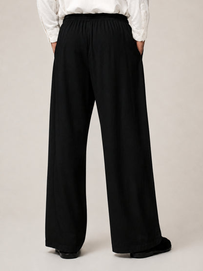 Men’s Solid Black Farsi Pants