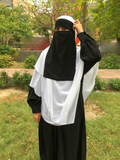 Nabia  Nida Matte Free Size Black Half-Niqab