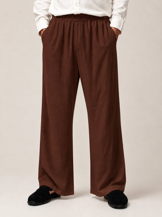 Men’s Solid Brown Farsi Pants