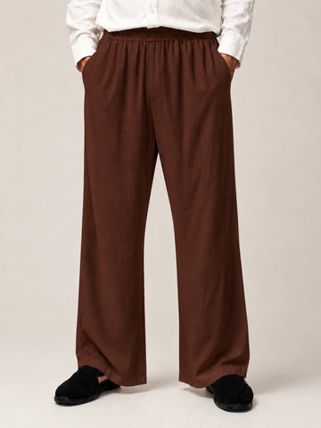 Men’s Solid Brown Farsi Pants