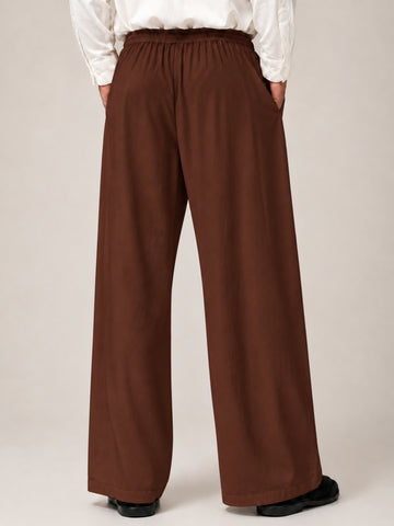 Men’s Solid Brown Farsi Pants