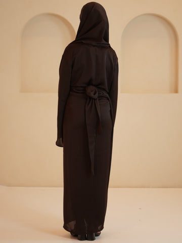 Modest Classic Drape 1 Piece Dress with Matching Dupatta