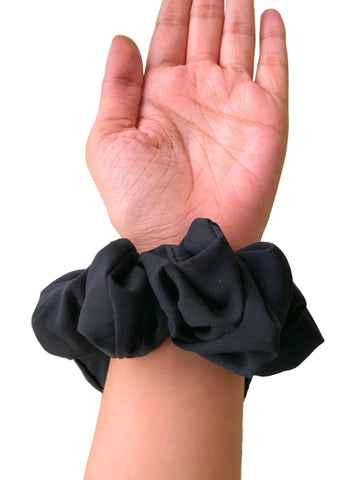 Nabia Women Set of 5 Soft Satin Scrunchies Ponytail Holders