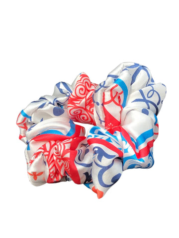 Women Set of 3 Soft Satin Ponytail Holders Scrunchies