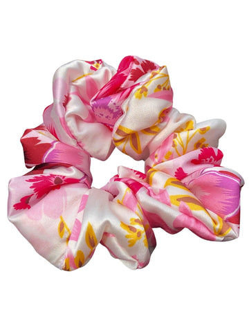 Set of 3 Soft Satin Women Scrunchies Ponytail Holders