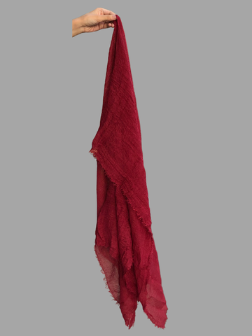 Nabia Ragular Use Cotton Crinkle Dark Red Women’s Hijab