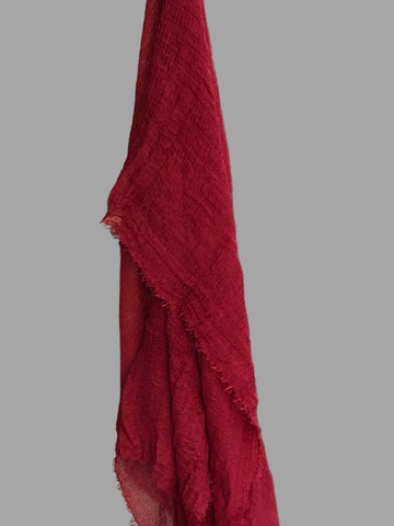 Nabia Ragular Use Cotton Crinkle Dark Red Women’s Hijab