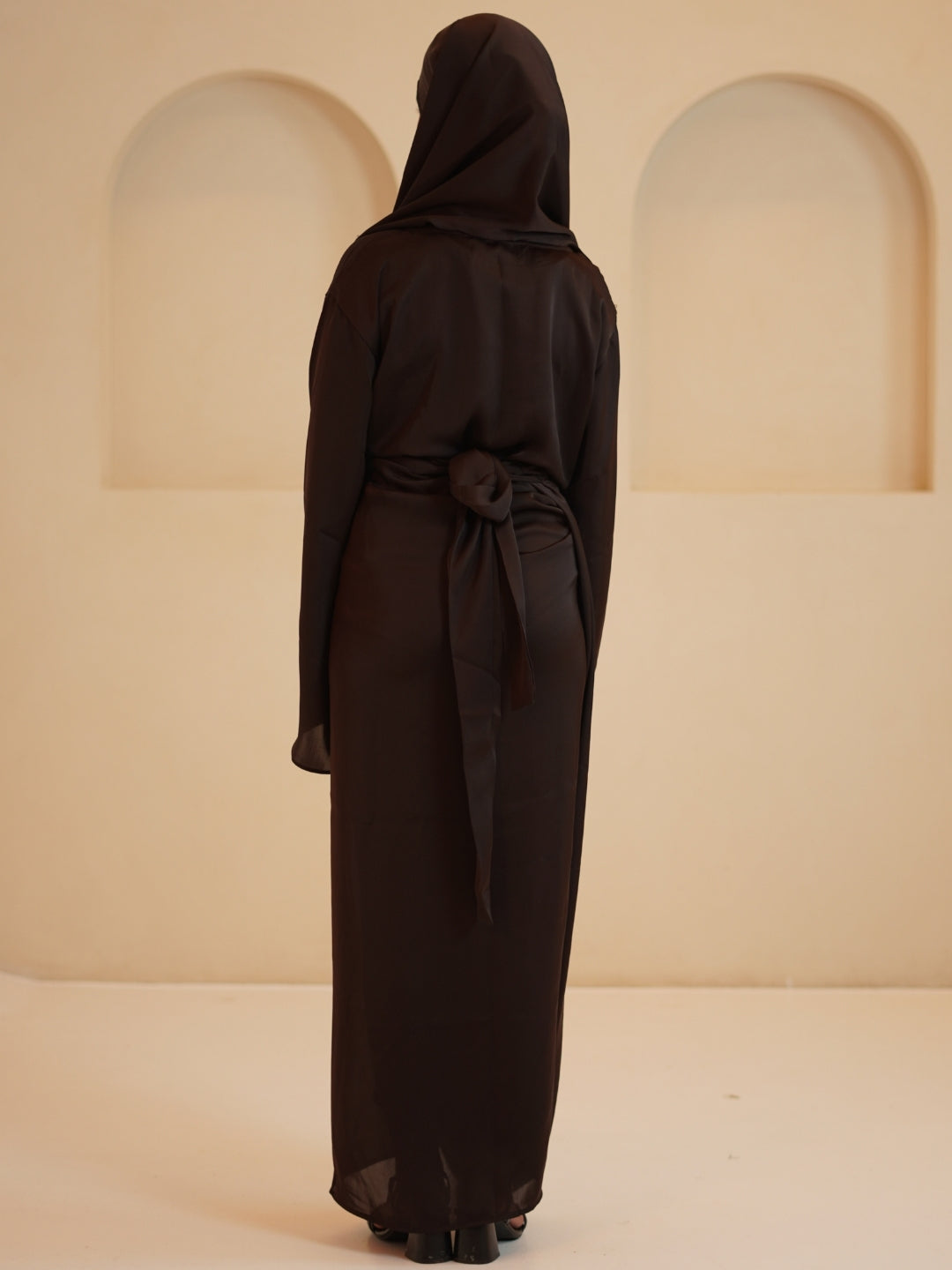 Modest Classic Drape 1 Piece Dress with Matching Dupatta