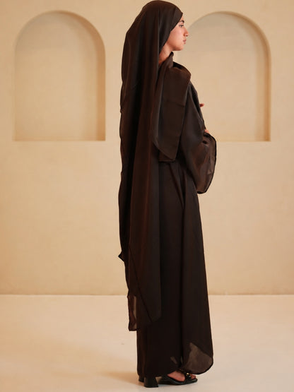 Modest Classic Drape 1 Piece Dress with Matching Dupatta
