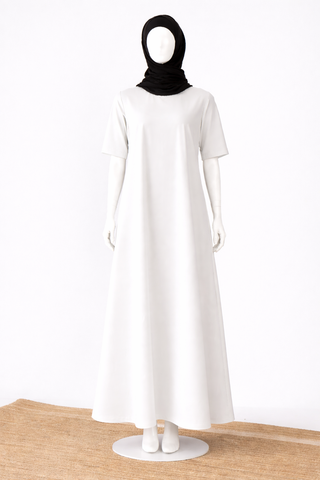 Nabia White Half Sleeve Inner Layering for Girls and Women