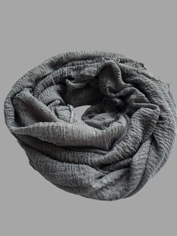 Nabia Casual Use Cotton Crinkle Grey Women’s Hijab