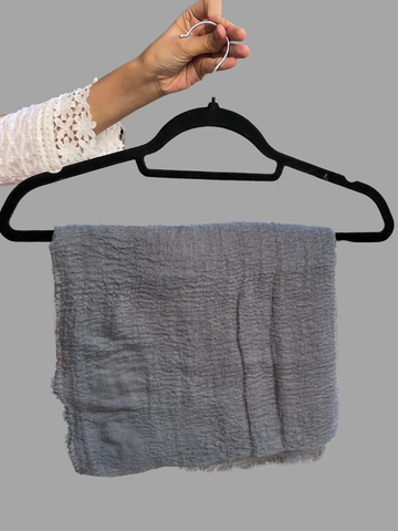 Nabia Casual Use Cotton Crinkle Grey Women’s Hijab