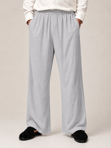 Men’s Solid Light Grey Farsi Pants