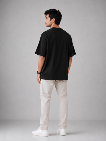 Men's Black "I’m The Best" Oversized T-Shirt