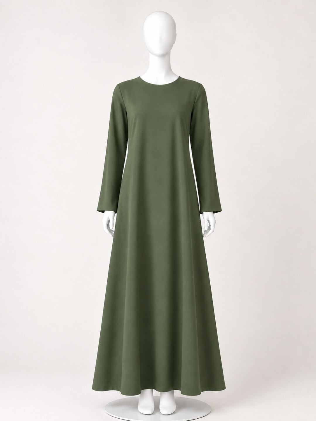Jade Green Solid Full Sleeves Inner Layering for Women
