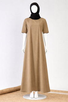 Nabia Beige Half Sleeve Inner Layering for Girls and Women